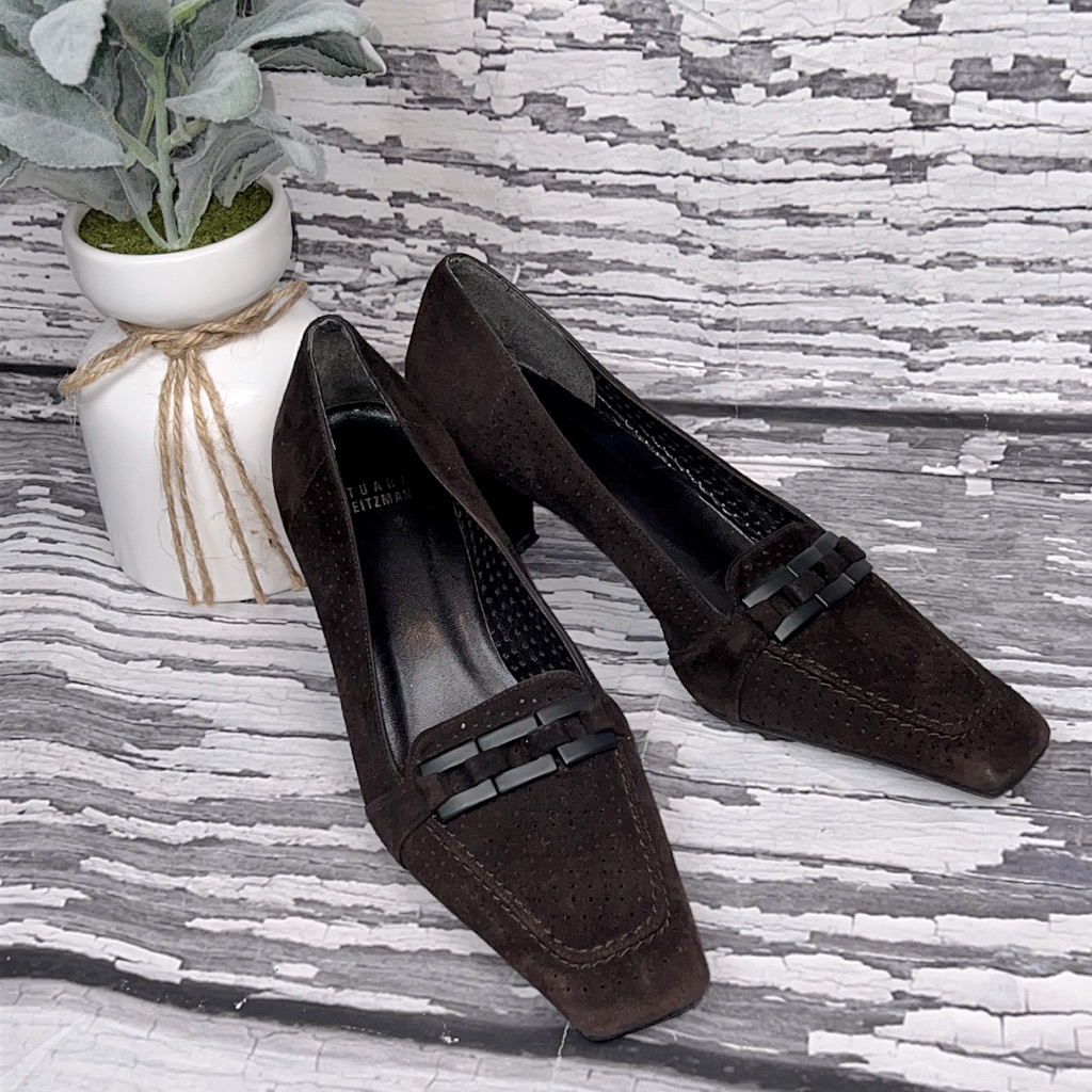 Stuart Weitzman - Brown Suede Heels - Size 7.5